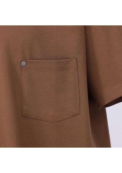 Erkek Büyük Beden Kısa Kol Polo Yaka Tişört BPL-4004309 Açık Kahverengi fırsatları