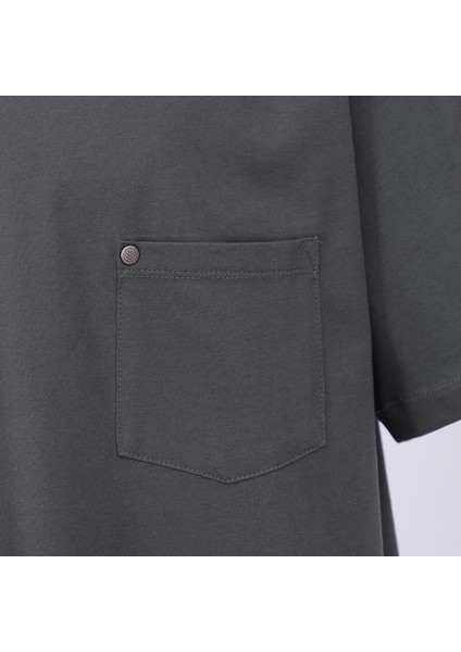 Erkek Büyük Beden Kısa Kol Polo Yaka Tişört - BPL-400412 - Füme modelleri