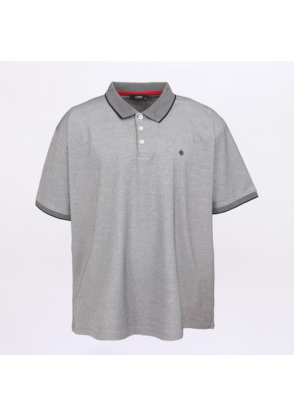 Erkek Kısa Kol Polo Yaka büyük beden Tişört - BIP-202 - Siyah