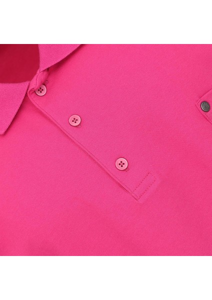 Erkek Büyük Beden Kısa Kol Polo Yaka Tişört - BPL-4004308 - Koyu Fuşya modelleri