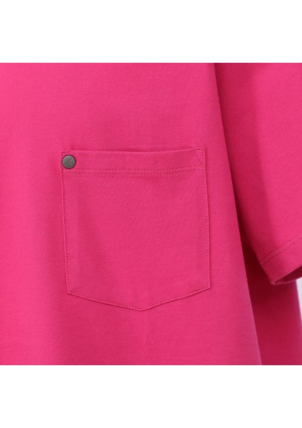 Erkek Büyük Beden Kısa Kol Polo Yaka Tişört - BPL-4004308 - Koyu Fuşya fırsatları