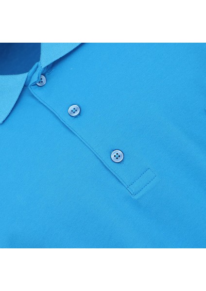 Erkek Büyük Beden Kısa Kol Polo Yaka Tişört - BPL-4004307 - Koyu Turkuaz fırsatları