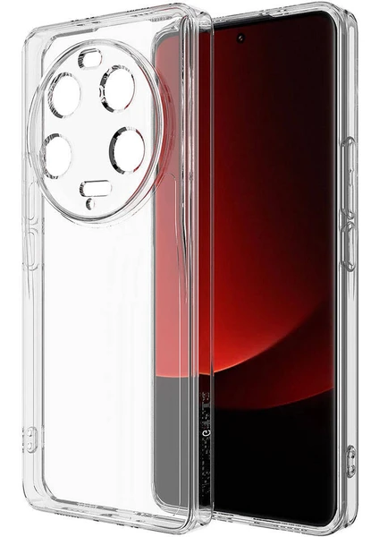 Case World Caseworld Xiaomi Mi 13 Ultra Kapak Kamera Korumalı Süper Silikon Şeffaf Kılıf