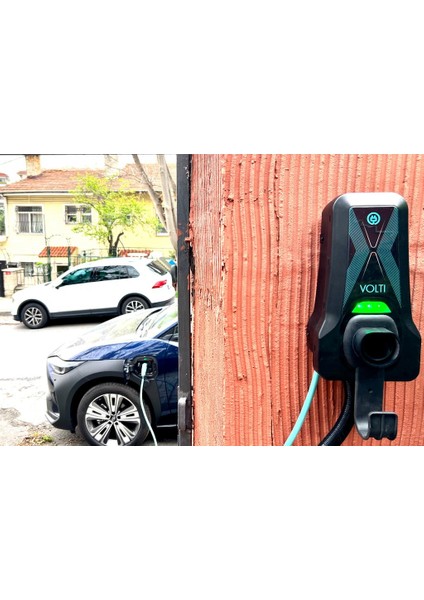 Elektrikli Araç Şarj Istasyonu - Tip-2, 7.4 Kw, 32a, 230v Ac, Spiral Kablo, Togg/tesla Uyumlu