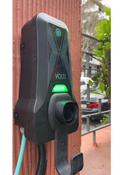 Elektrikli Araç Şarj Istasyonu - Tip-2, 7.4 Kw, 32a, 230v Ac, Spiral Kablo, Togg/tesla Uyumlu