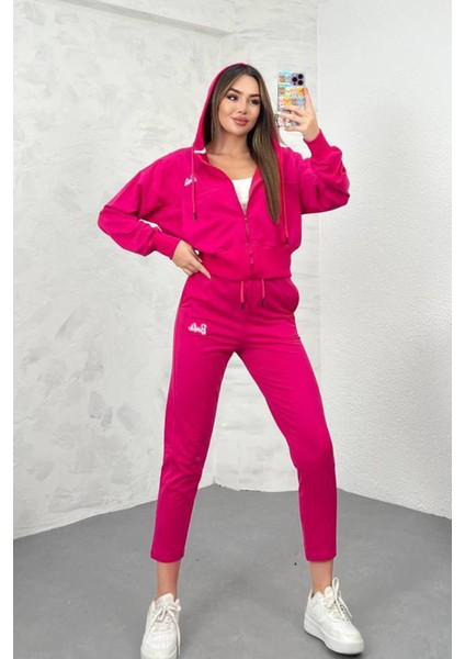Kadın Barbie Baskılı Eşofman Takımı 3861-24