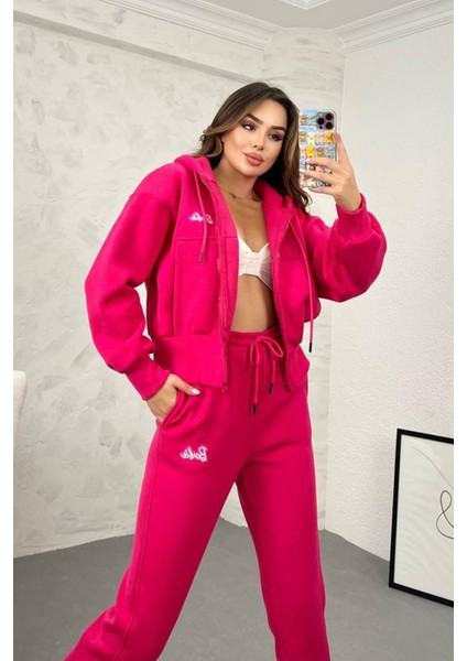 Kadın Barbie Baskılı Eşofman Takımı 3861-24 modelleri