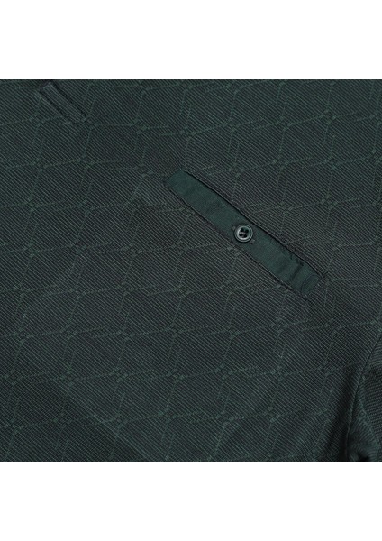 Erkek Kısa Kol Düğmeli Polo Yaka T-Shirt - DJS-276142 - Nefti modelleri