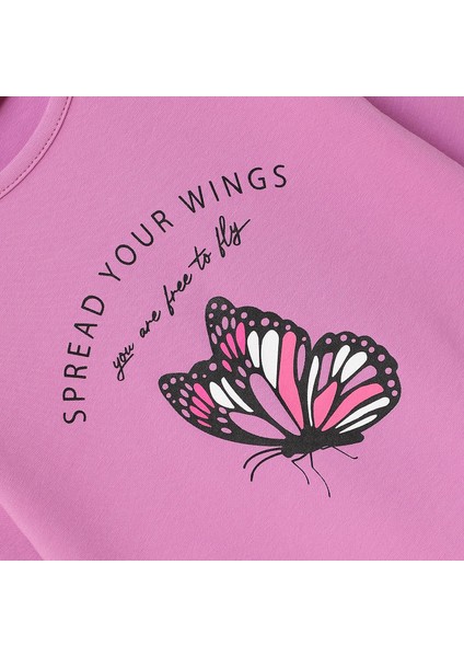 Kız Çocuk Uzun Kollu İnce Tişört - 32429 - Lila fiyatları