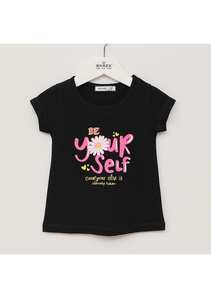 Kız Tshırt - Kız Tshırt - Kısa Kol - 3248111 - Siyah