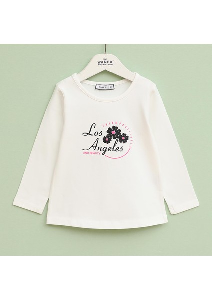 Kız Tshırt - Kız Tshırt - Uzun Kol-Ince - 3244635 - Vanilya