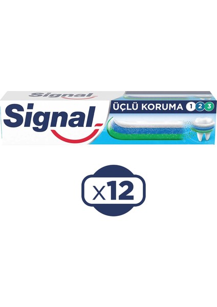 Üçlü Koruma 50 Ml Diş Macunu X 12 Adet