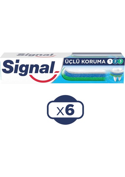Üçlü Koruma 50 Ml Diş Macunu X 6 Adet