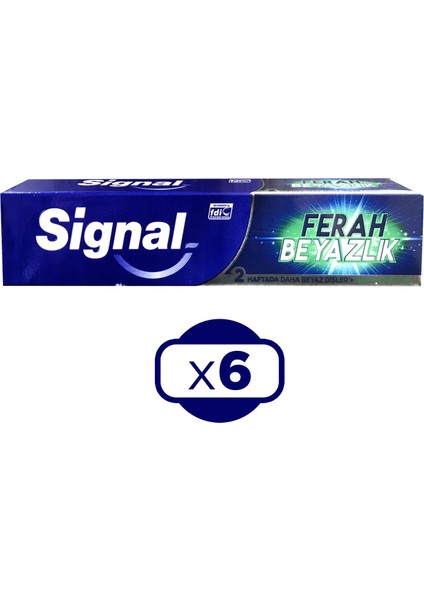 Ferah Beyazlık 50 Ml Diş Macunu X 6 Adet