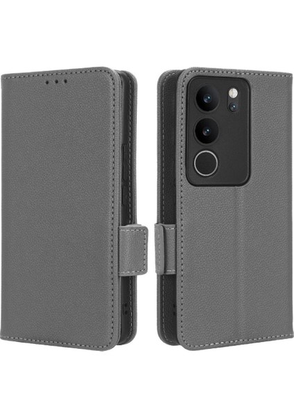 Vivo V29 5g Pu Deri Manyetik Kart Yuvaları Için Kılıf Tutucu Cüzdan Yan (Yurt Dışından)