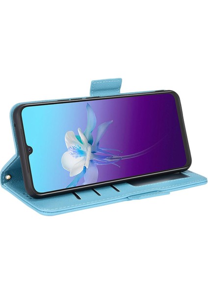 Vivo V20 Yan Toka Manyetik Kart Yuvaları Için Kılıf Tutucu Cüzdan Pu Deri (Yurt Dışından) fiyatları