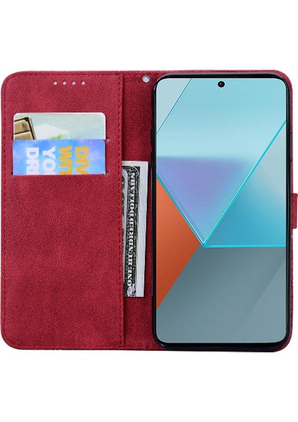 Xiaomi Redmi Için Not 13 5g Büyük Kelebek Kickstand Koruyucu Kapak (Yurt Dışından)