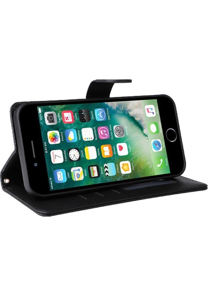 Iphone 6 Için Flip Case Artı Darbeye Dayanıklı Basit Iş Deri Kılıf Flip (Yurt Dışından)