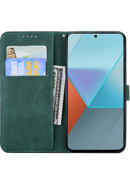 Xiaomi Redmi Not 13 5g Için Kılıf Kart Yuvası Standı Deri ile Flip Case (Yurt Dışından)