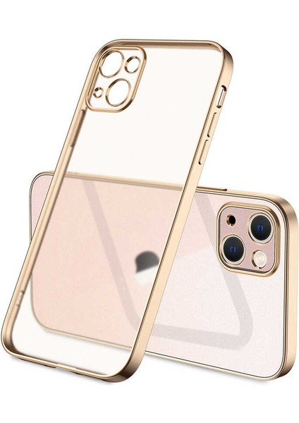 Apple iPhone 13 - Uyumlu Zore Mat Gbox Kapak-Gold