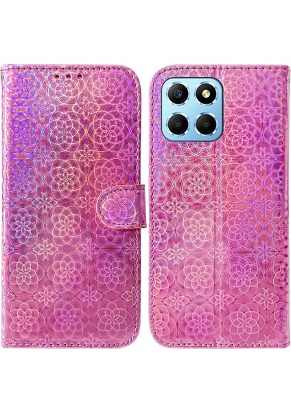 Onur X8 5g Için Kılıf Standı Tutucu Cüzdan Kılıf Glitter Renkli Kart Yuvası (Yurt Dışından)