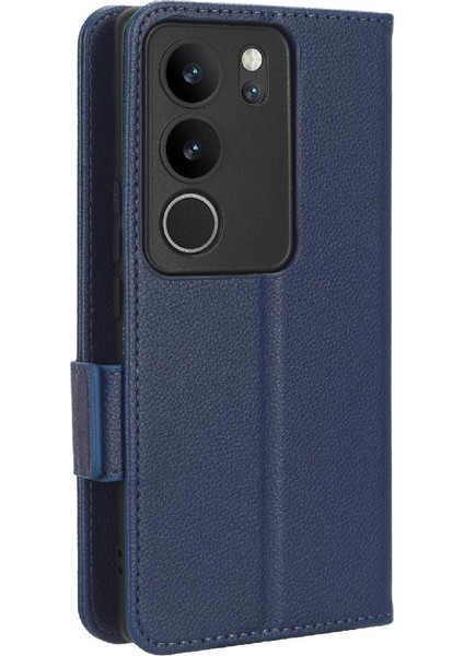 Vivo V29 5g Pu Deri Manyetik Kart Yuvaları Için Kılıf Tutucu Cüzdan Yan (Yurt Dışından)