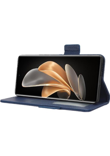 Vivo V29 5g Pu Deri Manyetik Kart Yuvaları Için Kılıf Tutucu Cüzdan Yan (Yurt Dışından)