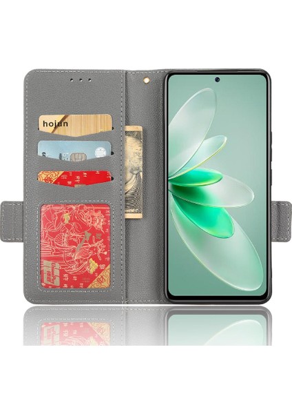 Vivo V27E Pu Deri Manyetik Kart Yuvaları Için Kılıf Tutucu Yan Toka Cüzdan (Yurt Dışından) indirimleri