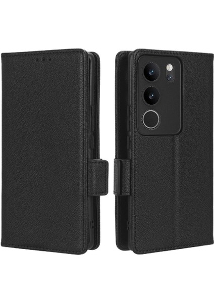 Vivo V29 5g Pu Deri Manyetik Kart Yuvaları Için Kılıf Tutucu Cüzdan Yan (Yurt Dışından)