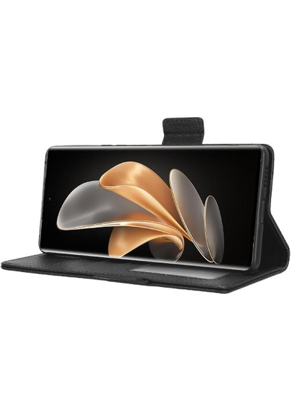 Vivo V29 5g Pu Deri Manyetik Kart Yuvaları Için Kılıf Tutucu Cüzdan Yan (Yurt Dışından)