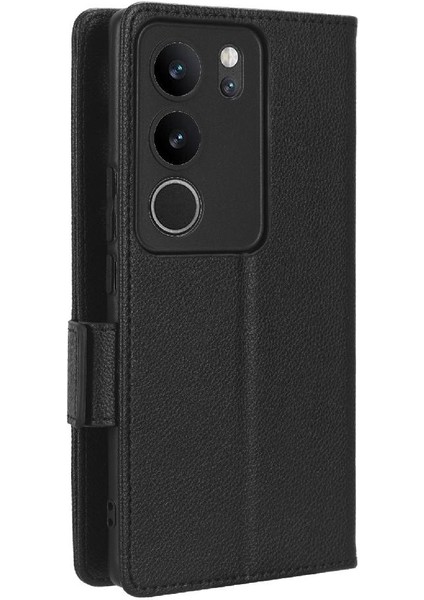 Vivo V29 5g Pu Deri Manyetik Kart Yuvaları Için Kılıf Tutucu Cüzdan Yan (Yurt Dışından)