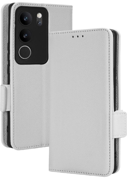 Vivo V29 5g Pu Deri Manyetik Kart Yuvaları Için Kılıf Tutucu Cüzdan Yan (Yurt Dışından)
