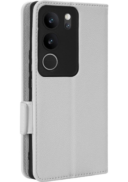 Vivo V29 5g Pu Deri Manyetik Kart Yuvaları Için Kılıf Tutucu Cüzdan Yan (Yurt Dışından)