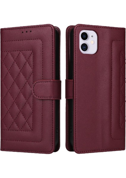 Iphone 11 Için Flip Case Cüzdan Basit Iş Kapak Çevirin Deri Kılıf (Yurt Dışından)