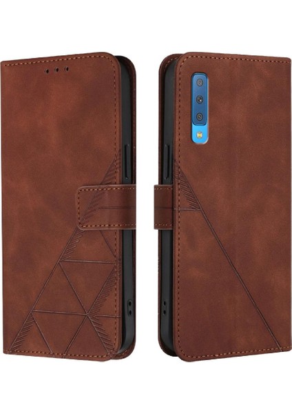 Samsung Galaxy A7 2018 Kredi Kartı Tutucu Flip Folio Kitap Cüzdan (Yurt Dışından)