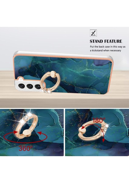 Samsung Galaxy S22 5g Tampon 360 &deg; Dönebilir Halka Mermer Tpu Için Kılıf (Yurt Dışından) indirimleri