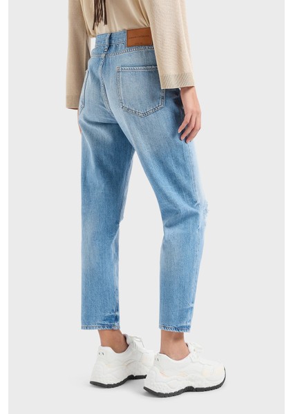 J16 Boyfriend Yüksek Bel Jeans Kadın Kot Pantolon 3DYJ16 Y16GZ 05EL