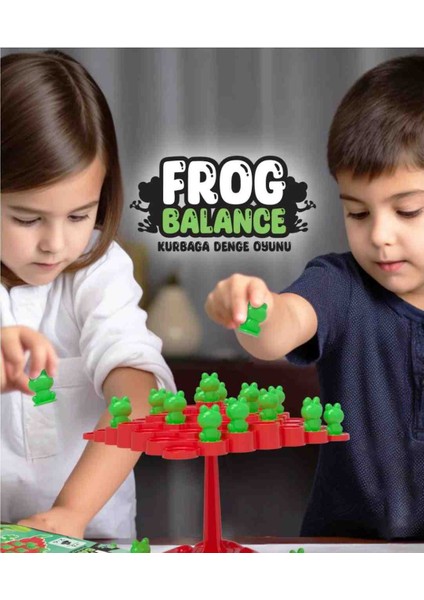 Kurbağa Denge Oyunu - Frog Balance Kutu Oyunu Eğitici Oyun Beceri Oyunu Oyun Seti