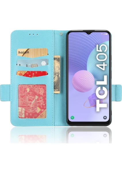 Tcl 406 Kart Yuvaları Için Kılıf Tutucu Cüzdan Manyetik Yan Toka Pu Deri (Yurt Dışından) modelleri