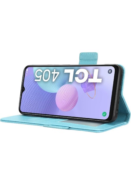 Tcl 406 Kart Yuvaları Için Kılıf Tutucu Cüzdan Manyetik Yan Toka Pu Deri (Yurt Dışından) indirimleri