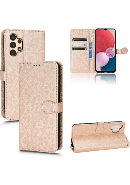 Samsung Galaxy A13 4g Için Geometrik Desen Manyetik Toka Deri (Yurt Dışından)