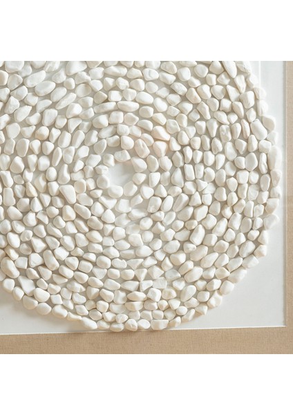 Anua Çakıl Taşı Tablo 63X63 cm Natural fiyatları