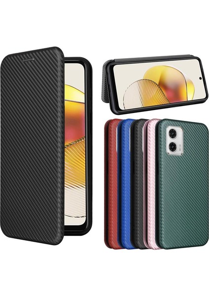 Motorola Moto G23 Tam Koruma Kartı Ekleme Deri Folio Için Kılıf (Yurt Dışından)