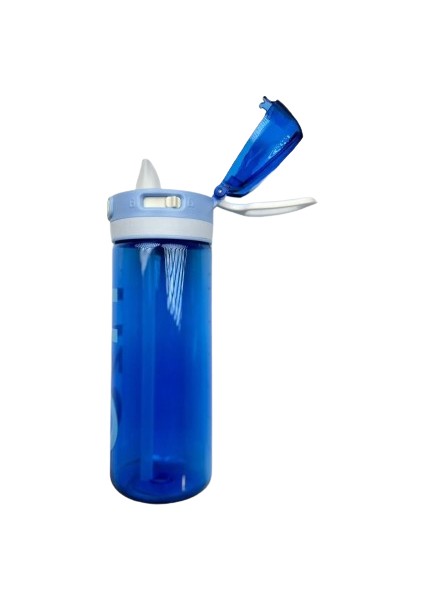 Polikarbon Matara Pipetli 800 ml Mavi Renk