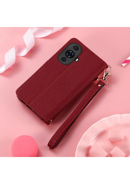 Huawei Nova 11 Için Kılıf Fermuar Cüzdan Aşk Deri Kılıf Kordon (Yurt Dışından) indirimleri