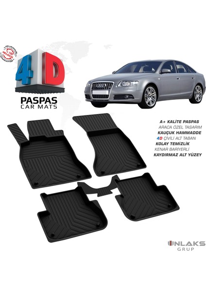 Audi A6 (C6) 4d Havuzlu Paspas 2005-2011 Arası