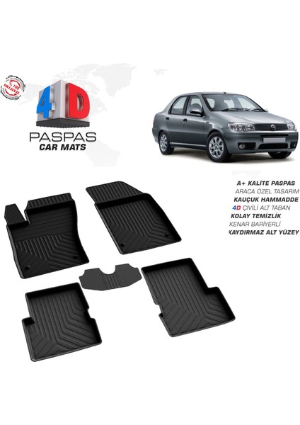 Fiat Albea 4d Havuzlu Paspas 2002-2012 Arası