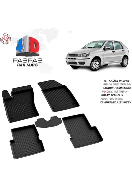 Fiat Palio 4d Havuzlu Paspas 1996-2011 Arası