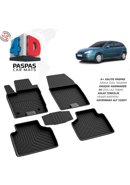 Ford Focus 4d Havuzlu Paspas 1998-2004 Arası