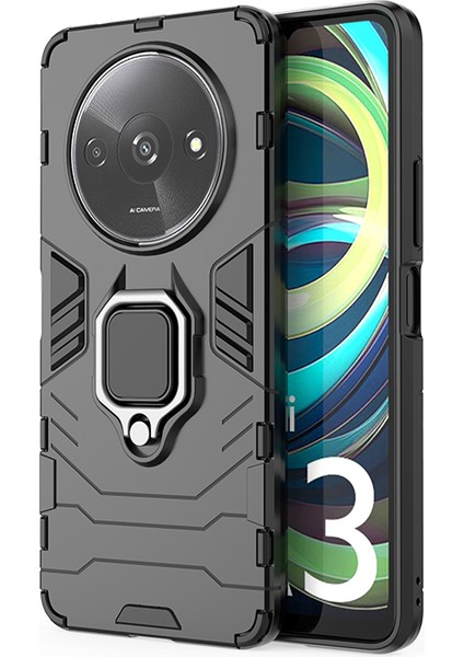 Poco C61 Halka Standı Zırh Cep Telefonu Kılıfı (Yurt Dışından)